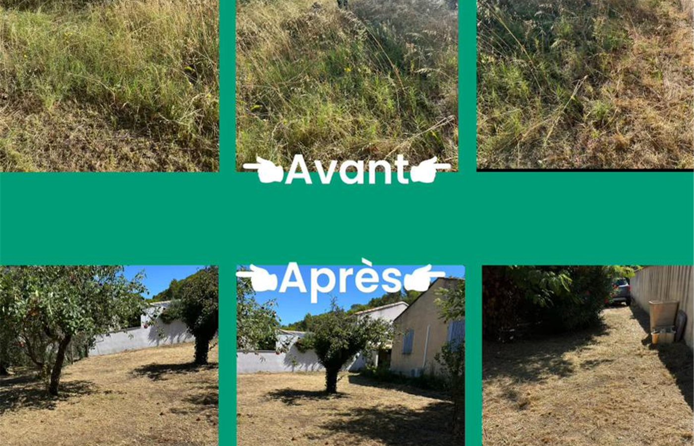 Fauchage d’herbes hautes — réalisation C-L Jardinage